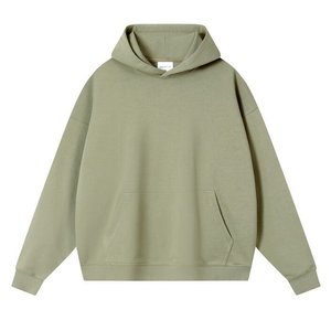 Sweat-shirts à capuche en molleton français de haute qualité 400 g/m² pour hommes, pull-overs en coton streetwear à épaules tombantes - Product Image 4