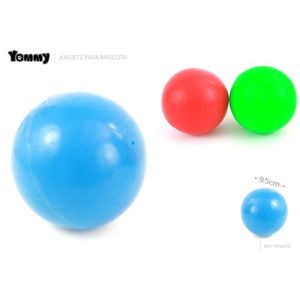 Pelota de color sólido Yommy de 9.5cm con silbato para mascotas - Product Image 1