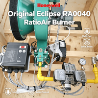 Brûleur industriel multi-combustible Eclipse RA0400 avec régulateur de rapport air/gaz, pièce de chaudière pour fours et fours industriels