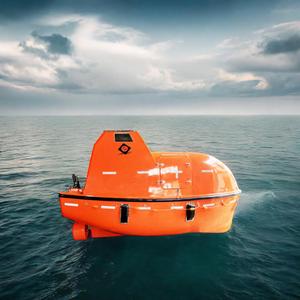 قارب نجاة مغلق بتصميم فريد معتمد من SOLAS، مصنوع من الزجاج والفولاذ، قارب متين للسلامة المائية بسعة 8 أشخاص - Product Image 1