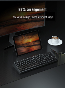 <span class=keywords><strong>Clavier</strong></span> de jeu mécanique sans fil BT 2.4G filaire 98 touches PC OEM GASKET avec rétroéclairage RVB et touches interchangeables à chaud - Product Image 6