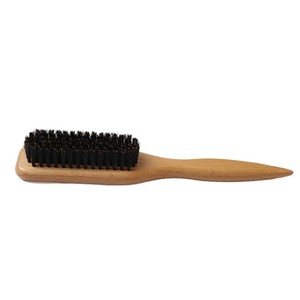 Brosse à poils de sanglier en hêtre la plus vendue, idéale pour éliminer les poils lâches, pour le soin des barbes et le coiffage masculin, logo gravable au laser - Product Image 4