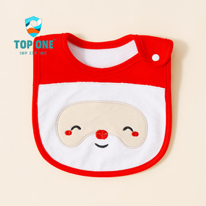 TopOne Hot Selling Reusable Soft Triangle Button Anti Dirty Saliva Towel <b>Muslin</b> Organic Cotton Bibs <b>Baby</b> Waterproof <b>Baby</b> Bibs - Product Image 5