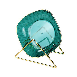 Plats transparents haut de gamme de luxe légers pour cracher des os Porte-vaisselle de qualité alimentaire <span class=keywords><strong>Service</strong></span> de vaisselle domestique - Product Image 4