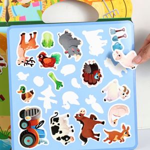 Libros de Pegatinas Creativos Reutilizables con 6 Temas Divertidos y Coloridos para Niños y Niñas de 3 a 6 Años, Regalos de Cumpleaños y Navidad - Product Image 2