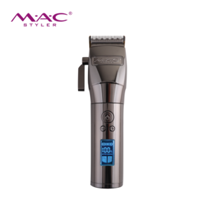 Tondeuse à cheveux MAC Styler Mirror, lames en alliage de titane, longueurs réglables, <span class=keywords><strong>9</strong></span> peignes de taille limitée, écran LCD, étanche, détachable - Product Image 1