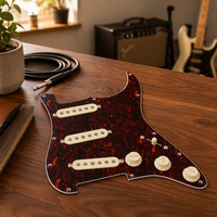 YUANXIN ST-A0587 Pickguard pré-câblé écaille de tortue avec micro à aimant Alnico5 pour guitare électrique (plastique et métal)