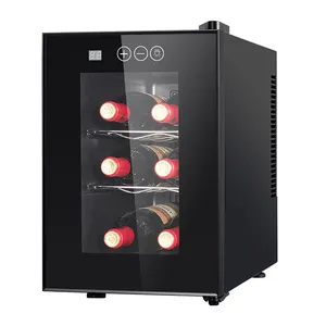 Finestra visiva 6 bottiglie refrigeratore termoelettrico per vino refrigeratore per vino