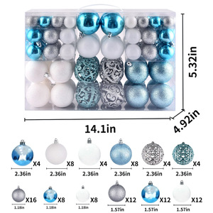 100Pcs Giáng Sinh Cổ Trang Trí Nhà Cung Cấp Cây Đồ Trang Trí Trang Trí Số Lượng Lớn Sang Trọng Giáng Sinh Trang Trí Bóng - Product Image 3