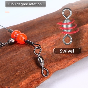 Ensemble de matériel de pêche avec fils anti-enroulement en acier inoxydable avec émerillons et attaches à clip pour appâts - Product Image 5