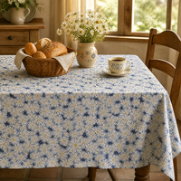 Tissu en coton à imprimé floral, fleurs blanches, roses, jaunes, bleues, feuilles grises et bleues pour la literie, la housse de couette, les rideaux, le quilting, la couture