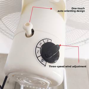 Elektrische ventilator Huishoudelijk Krachtig Stil Links en rechts Hoofd schuddend Industriële machines Tafel Verticaal Slaapzaal Grote windvloer - Product Image 4