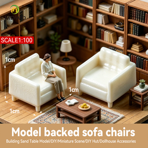 Ensemble <span class=keywords><strong>de</strong></span> canapé et chaise miniatures à l'échelle 1:100, meubles pour maison <span class=keywords><strong>de</strong></span> poupée, pour scène <span class=keywords><strong>de</strong></span> table <span class=keywords><strong>de</strong></span> sable, micro-paysage <span class=keywords><strong>de</strong></span> maison <span class=keywords><strong>de</strong></span> poupée et décoration <span class=keywords><strong>de</strong></span> <span class=keywords><strong>cabane</strong></span> DIY - Product Image 2