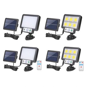 <span class=keywords><strong>Lampe</strong></span> murale séparée à <span class=keywords><strong>LED</strong></span> avec détecteur de mouvement <span class=keywords><strong>solaire</strong></span>, éclairage d'urgence, jardin, extérieur, étanche, rue, garage, patio, avec télécommande - Product Image 1