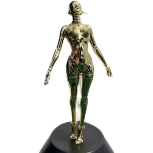 Personajes de base de montaña vacíos de acero galvanizado de vidrio moderno creativo aterrizaje escultura grande - Product Image 1