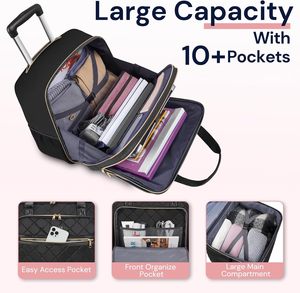 Bolsa de ordenador de noche de fábrica <span class=keywords><strong>para</strong></span> el trabajo Bolsa de ordenador <span class=keywords><strong>portátil</strong></span> rodante de viaje <span class=keywords><strong>con</strong></span> <span class=keywords><strong>ruedas</strong></span> <span class=keywords><strong>Maletín</strong></span> rodante <span class=keywords><strong>para</strong></span> <span class=keywords><strong>mujer</strong></span> - Product Image 4