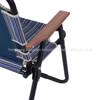 Chaise de camping double pliable, canapé d'extérieur rayé, facile à transporter, design moderne personnalisé, structure en fer, mobilier d'extérieur