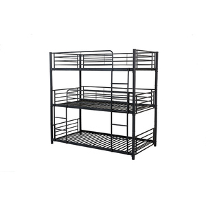 Двухъярусная железная кровать-занавеска, для взрослых, <span class=keywords><strong>4</strong></span> слоя, стальная, с выдвижным ящиком, для детей 9 лет - Product Image 2