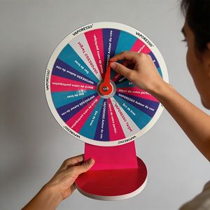 Ruleta de la Fortuna Eléctrica con Luces LED para Mesa, <span class=keywords><strong>Sorteo</strong></span> de Bingo, Lotería, Premios Aleatorios, Personalizable - Product Image 4
