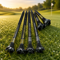 Tees de golf en plastique à 4 pointes haute résistance, directement de l'usine, multi-tailles, durables et incassables pour le practice et le parcours