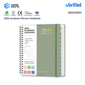 Agenda 2026 : Planificateur hebdomadaire et mensuel, agenda scolaire, <span class=keywords><strong>carnet</strong></span> de planification pour accessoires de bureau et fournitures scolaires - Product Image 1