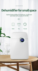 Deshumidificador eléctrico con pantalla LCD portátil, temporizador de Control remoto silencioso, tanque de agua extraíble, absorbente de humedad para 25 casas rodantes - Product Image 3