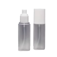 Flacon pulvérisateur en PET givré, conteneur de lotion cosmétique, emballage cylindrique, 100 ml, 120 ml, 130 ml, 150 ml avec bouchon