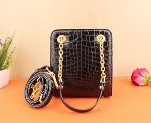 Sac à main en cuir de crocodile véritable – Sac à bandoulière décontracté de luxe pour femmes |   Sac fourre-tout polyvalent pour tous les jours OEM - Product Image 4