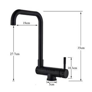 360 Rotation pliant en acier inoxydable évier de cuisine robinet brossé or chaud eau froide sans plomb salle de bain évier robinet <span class=keywords><strong>mitigeur</strong></span> - Product Image 5
