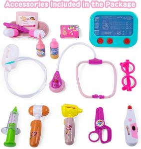 <b>Doctor</b> Cart Kit Kids 3 4 5, Medical Play <b>Set</b> Realistic With Lights Toddlers Toys for Boys Girls - Product Image 4