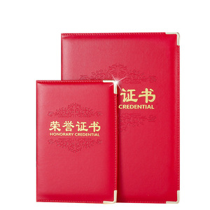 Coque de couverture de certificat de récompense imprimable <span class=keywords><strong>personnalisable</strong></span> <span class=keywords><strong>avec</strong></span> pages intérieures en velours Album photo de certificat honorifique - Product Image 5