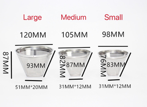 304 สแตนเลสเครื่องชง<span class=keywords><strong>กาแฟ</strong></span>ถ้วยกรองตาข่ายพร้อมที่จับที่สะดวก - Product Image 6