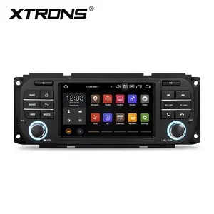 Мультимедийный плеер XTRONS 5 дюймов, автомобильный радиоприемник для Jeep wrangler/Dodge ram, Android 13, автомобильный аудиосистема Для chrysler