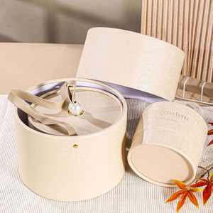 Cubo de Regalo Rígido para Dulces de Boda, Ecológico, de Grado Alimenticio, Creativo, Portátil, con Diseño de Perlas, Laminación Brillante y Grabado en Relieve - Product Image 2