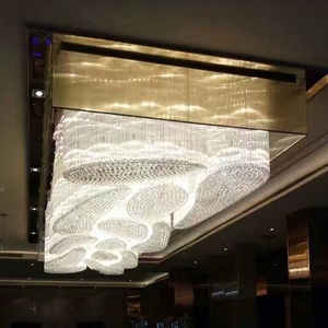 Personalizzazione Standard del cliente dell'hotel grande lampadario di lusso moderno di illuminazione di cristallo - Product Image 1