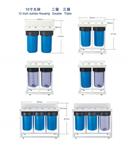 Carcasa de Filtro de Agua de Alta Presión de 10/20 Pulgadas <span class=keywords><strong>Azul</strong></span>/Transparente para Sistema de Filtración de Toda la <span class=keywords><strong>Casa</strong></span>, Puerto de Latón de 1" 3/4", Precio de Fábrica - Product Image 5