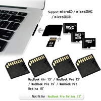 Micro-TF-zu-SD-Karten-Mini-Adapter, zusätzliche Speichererweiterung, Ersatz aus Kunststoff für MacBook Air Pro