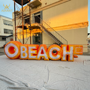 <span class=keywords><strong>Lettres</strong></span> <span class=keywords><strong>gonflables</strong></span> géantes pour accessoires de scène, <span class=keywords><strong>lettres</strong></span> géantes avec éclairage LED pour idées de fêtes, enseigne lumineuse LED personnalisée - Product Image 1
