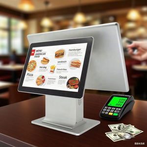 Di alta qualità in alluminio metallo Touch Screen <span class=keywords><strong>Pos</strong></span> registratore di cassa 2.4G WIFI Bluetooth macchina terminale <span class=keywords><strong>Pos</strong></span> - Product Image 1