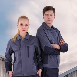 Design Your Own Oem Cotton/polyester Working Clothes Men Construction Clothing Workwear Overalls Work Wear Uniform