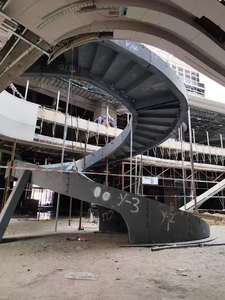 บันไดเหล็กแบบเกลียวบันไดสไตล์โมเดิร์นของโรงแรม - Product Image 3