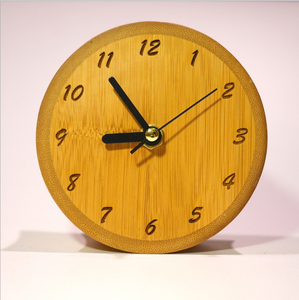 Home Decor Gift Modern <strong>Desk</strong> Table Bamboo Wooden Needle Time Alarm <strong>Clock</strong> - Product Image 4