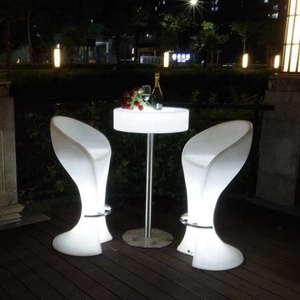 โต๊ะและเก้าอี้ดีเจโต๊ะและบาร์ปรับสีได้ทันสมัยไฟ LED ร่วมสมัยเปลี่ยนสีได้ - Product Image 5