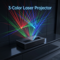 Projecteur vidéo laser couleur ultra-courte focale 4K le plus populaire, compatible Full HD 1080P, pour films, chambre et hôtel