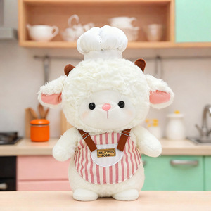 Popular Design Lovely Penguin Chef Elephant <b>Bear</b> Lamb Plush Stuffed Toys For Kids Birthday Girls New Year Gift Wholesale - Product Image 4