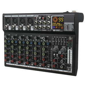 Console <span class=keywords><strong>de</strong></span> <span class=keywords><strong>mixage</strong></span> professionnelle à faible bruit, 8 canaux, DSP EQ, châssis métallique, pour diffusion en direct, karaoké, mariage - Product Image 4