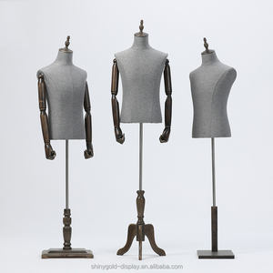 Costume Demi-Corps de Luxe Mannequin à Bras Flexibles Mannequin pour Hommes Magasin Gris Costume pour Hommes Mannequin pour le Haut du Corps pour Hommes - Product Image 3