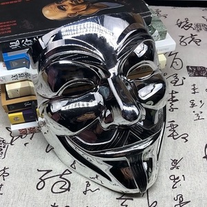 Halloween 9 loại mặt nạ Masquerade nhựa mặt nạ đáng sợ nhăn nhó V Vendetta mặt nạ đầy đủ mặt - Product Image 6