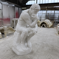 Thinker Collectable Statues d'animaux en ambre écologiques Mary Grandeur Naturebaseball Trophy Hen Taille réelle 100 cm Technique émaillée