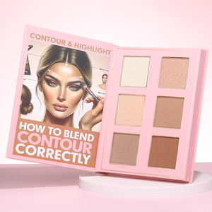 Palette de maquillage pour les yeux et le visage JULYSTAR, ensemble de maquillage parfait, livre de maquillage magique, comprenant des ombres à paupières, du contour, du blush - Product Image 6